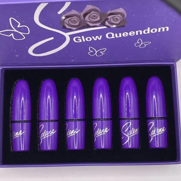 💜 Selena 6 Piece Matte Lipstick Set Collection - Picture 4 of 7